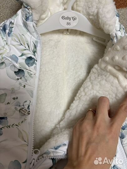 Зимний комбинезон для девочки 62 - 68