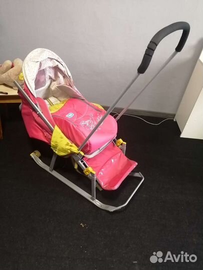 Детские санки коляска ника