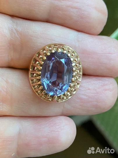 Кольцо с александритом СССР винтаж