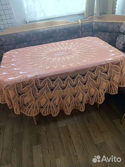 Скатерть вязанная крючком