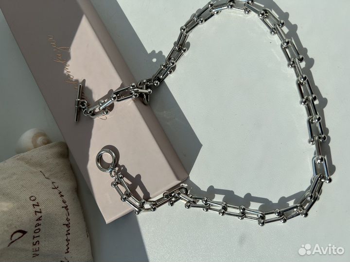 Серьги, колье и браслет из серебра 925 проба