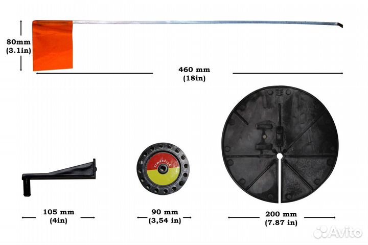 Зимние жерлицы оснащенные 5шт