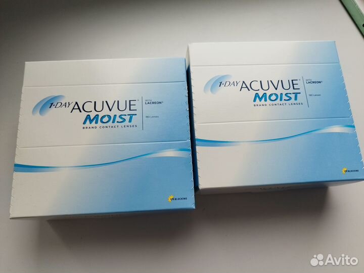 Линзы Acuvue Moist -3.75 180 шт