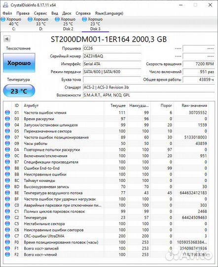 Жесткий диск Seagate Desktop HDD ST2000DM001