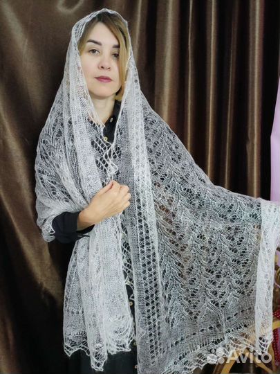 Палантин пуховый