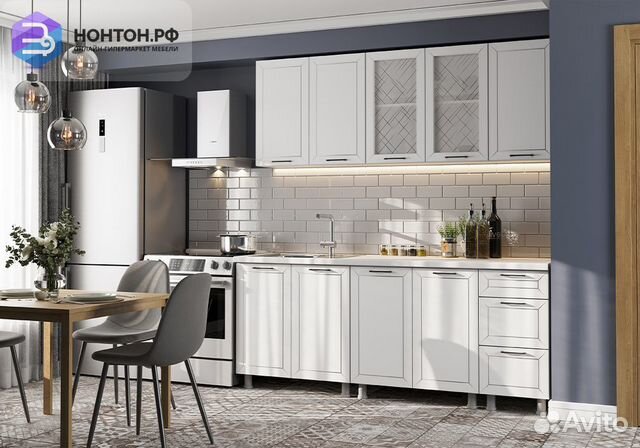 Кухня Фрея 2.0 м белый / бланж