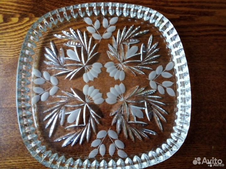 Тарелки хрустальные раритет югославия 1970г