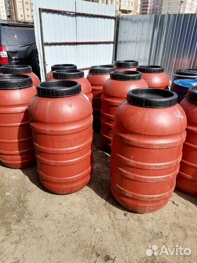 Бочки пластиковые 227, 220 литров пищевые оптом