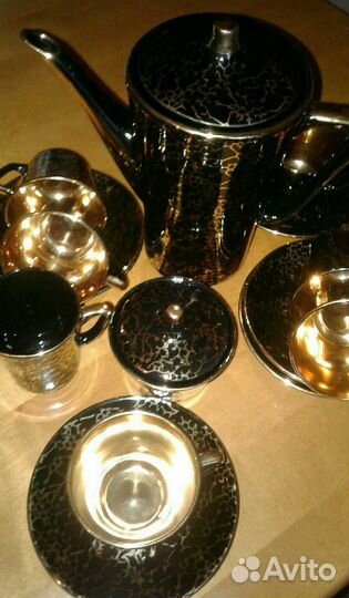 Сервиз кофейный Черный принц на 6 персон