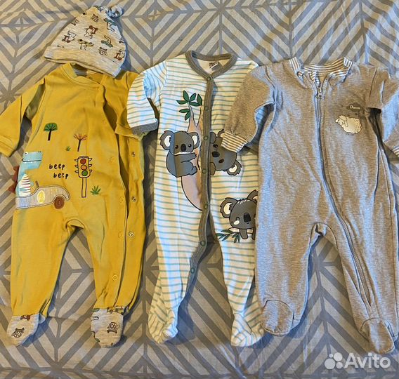 Детские вещи 0-9мес