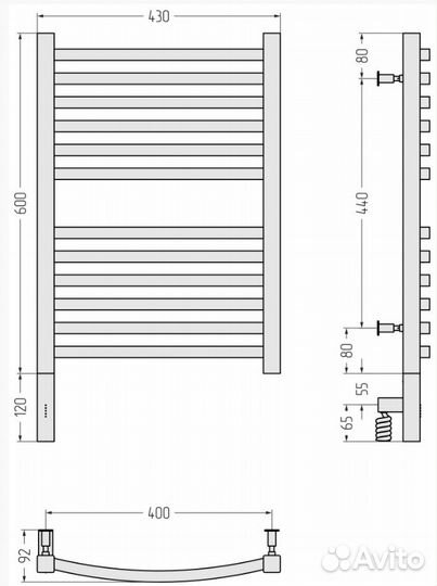 Сунержа Аркус 3.0 600х400 мэм левый Состаренная ла
