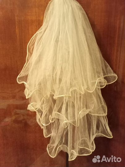 Свадебная шубка и фата