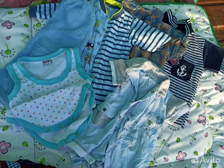 Одежда для новорожденных пакетом от 62см до 80 см