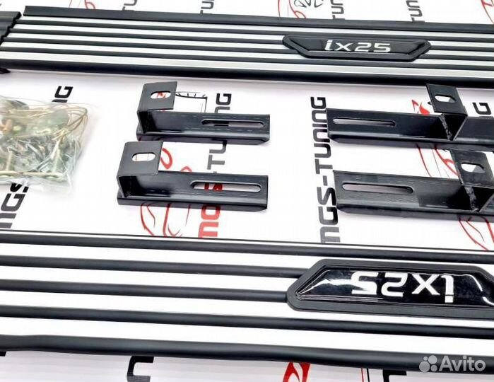 Пороги Hyundai Creta 2015-2023 подножки крета