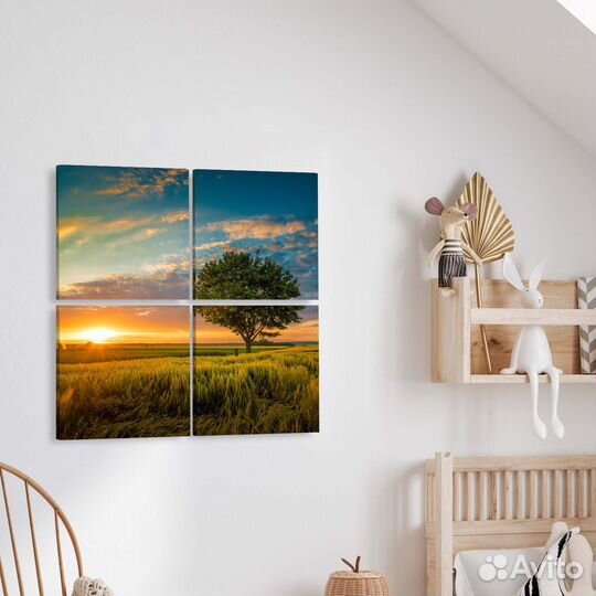 Картина модульная на холсте 