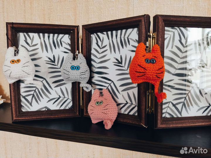 Брелки коты игрушка