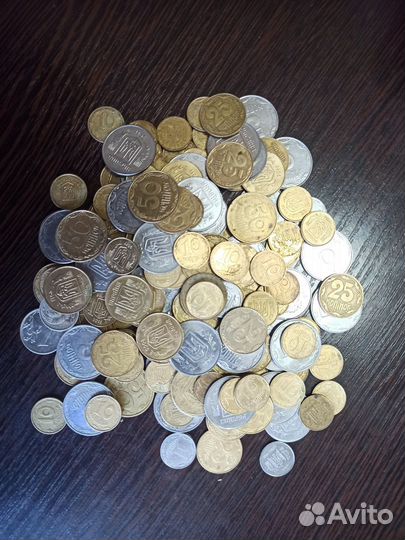 Горсть монет Украины 162 штуки