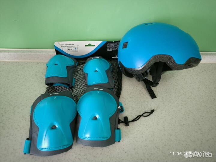 Новые детский шлем Oxelo 47-52 cm и защита