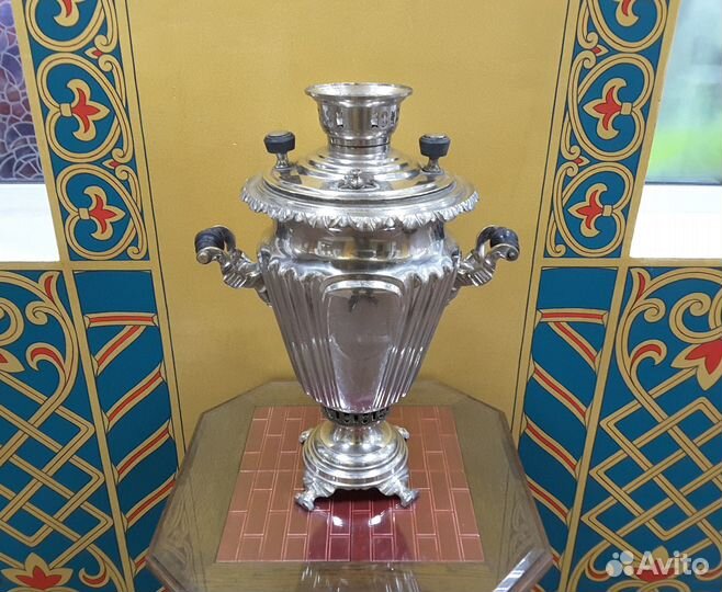 Самовар. Граненая рюмка. Конец 19 века. Баташев