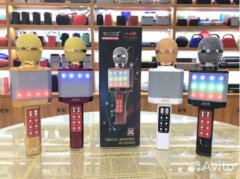 Беспроводной караоке микрофон wster 1828