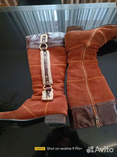 Сапоги зимние женские замшевые 39 Италия