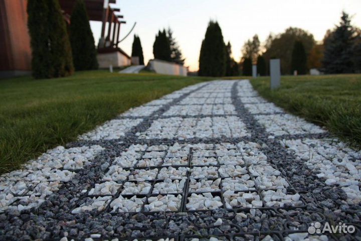 Газонная решетка пластиковая парковка Экопарковка