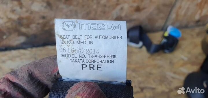 Ремень безопасности с пиропатроном Mazda CX 5 201