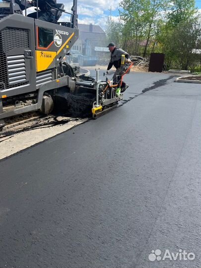 Асфальтирование, укладка асфальта