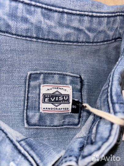 Джинсовая рубашка Evisu