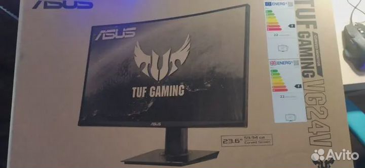 Монитор Asus tuf gaming VG24VQE,19201080,165Гц,VA