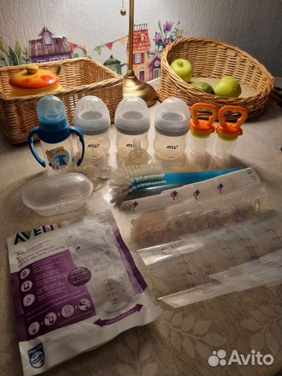 Бутылочки Avent пакетом