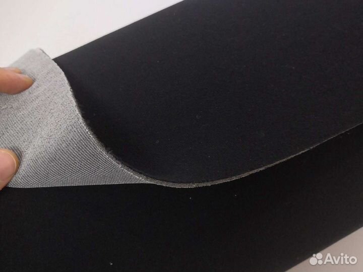 Автомобильная потолочная ткань велюр черный