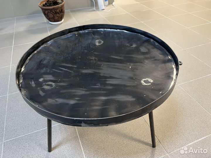 Садж на ножках стальной 50см