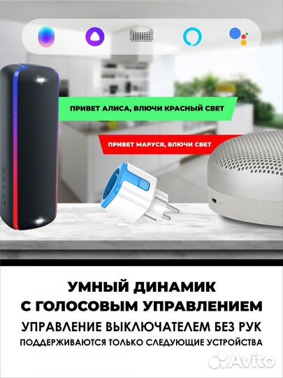 Умная беспроводная WiFi розетка 20А