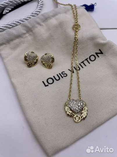 Комплект серьги и подвеска Louis Vuitton