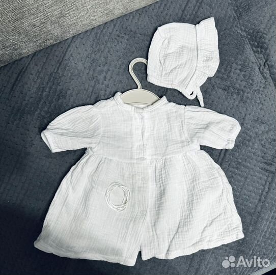 Муслиновое платье для девочки 62