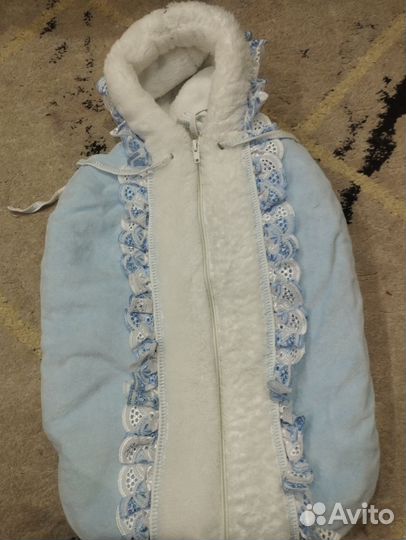 Конверт на выписку для мальчика зимний