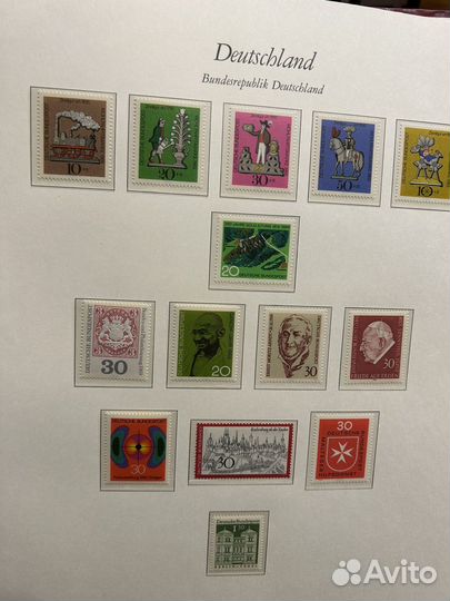 Почтовые марки Германии 1971-1987