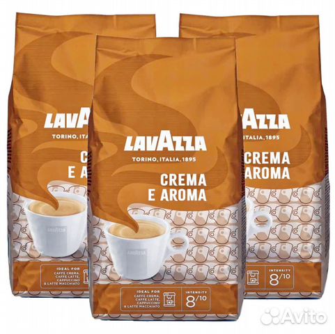 Lavazza Crema Aroma кофе в зернах 1 кг - оригинал