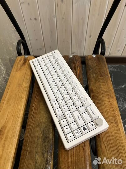 Кастом gmk67 Akko v3 cream yellow pro matcha green