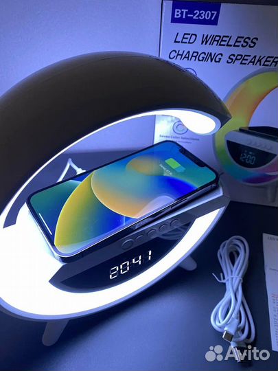 Новый Ночник,будильник,док-станция,колонка