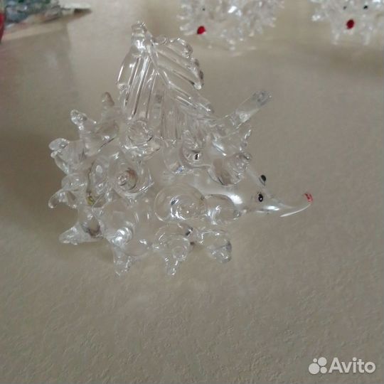 Ёжики хрустальные 6 штук