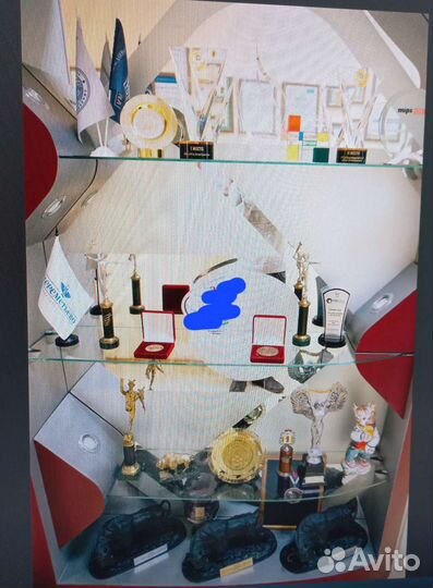 Витрина для кубков и наград бу