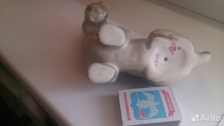 Собака Скотчтерьер фарфор СССР лфз