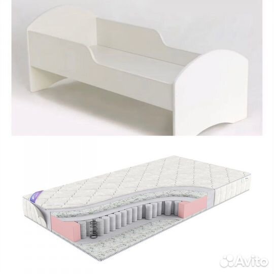 Кровать и матрас 60х140