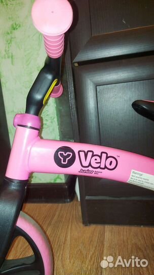 Беговел YVolution Velo Junior розовый