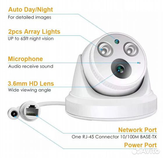 IP-камера видеонаблюдения с микрофоном