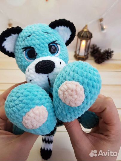 Плюшевый голубой Тигр, мягкая игрушка Тигрёнка