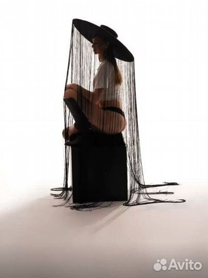 Шляпа женская черная