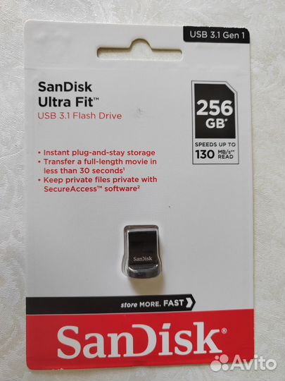 Флешка SanDisk Ultra Fit Usb 256 gb